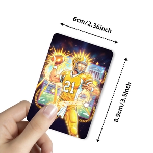 18-pack football theme sports illustration cards with dynamic quarterback design