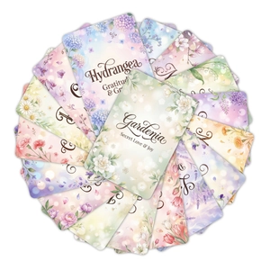 Set of 18 watercolor floral gift tags featuring artistic hand-drawn flower illustrations