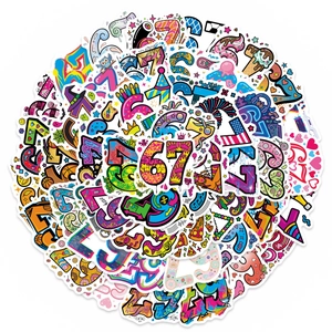 50 bunte Streetart-Graffiti-Aufkleber für Koffer und Skateboards, wasserfeste Sticker