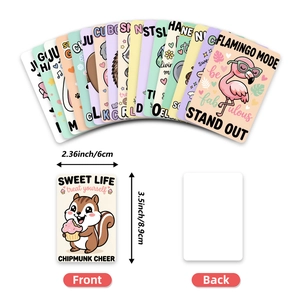 Set mit 18 süßen Cartoon-Tier-Motivationskarten zur Dekoration, Größe 8,9x6 cm