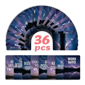 Set di 36 cartoline motivazionali cielo stellato per decorazioni murali e scrapbooking
