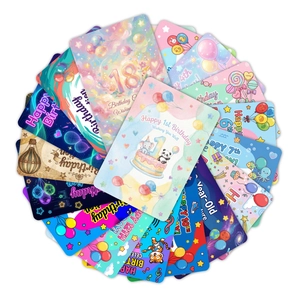 Bunte Geburtstagskarten-Set mit altersgerechten Designs für Kinder von 1 bis 18 Jahren