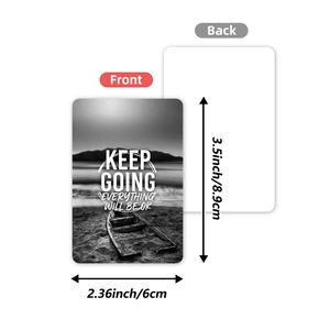 36-pack inspirational black landscape cards with motivational quotes, 3.5x2.36 inches