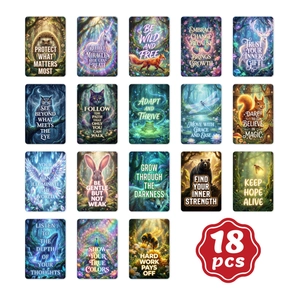 Fantasie Tier Inspirierende Zitate Grußkarten Bunte Traumhafte Illustration Kunstdruckpapier Karten Für Büro Schule Tägliches Dekor Geschenk