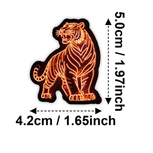 Adesivo tigre neon colorato per skateboard laptop impermeabile stile street decor