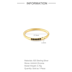 Detailed specs of s925 silver ring with AAAAA zirconias and black stones in gold