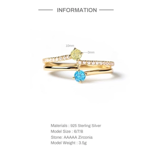 Detail showing S925 silver ring with 10mm yellow zircon and pavé setting stones