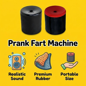Detail of the high-quality rubber prank fart machine with real sound effects and air vents