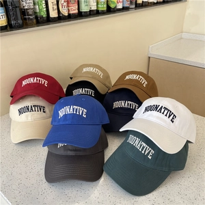 Berretto da Baseball Unisex Ricamato Lettera NOONATIVE Grande Circonferenza Testa Misto Cotone Protezione Solare Sport Regolabile Casual Accessori