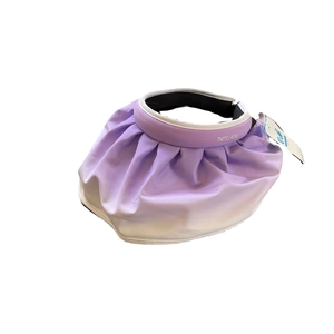 Purple UPF 50+ sun hat with large brim and UV protection for women face shielding