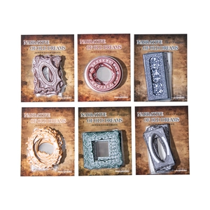 Retro decoratieve randstickers set voor journaling en creatieve scrapbooking projecten