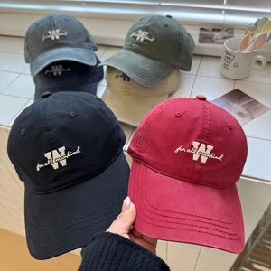 Berretto da Baseball in Cotone Lavato Vintage per Uomo Donna Protezione Solare Regolabile Dad Hat Con Ricamo a Lettere Streetwear