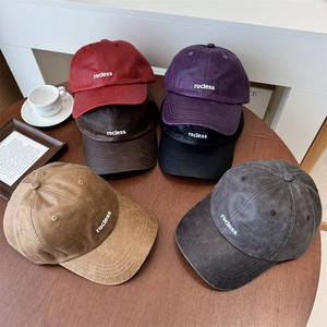 Vintage PU Leder Baseballkappe Für Damen Herren Bestickte Buchstaben Rocless Verstellbare Mode Distressed Entenzungenhut