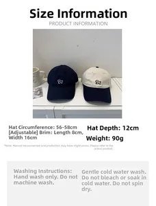 Detail of adjustable cotton baseball cap featuring minimalist small dog embroidery