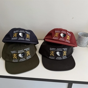 Casquette de Baseball Brodée Vintage pour Femmes Hommes Streetwear Twill de Coton Motif Lion Cœur Protection Solaire Chapeau Mode Réglable