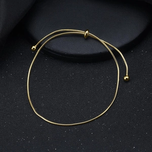 Polished 1.2mm solid S925 sterling silver snake chain anklet with adjustable slider clasp