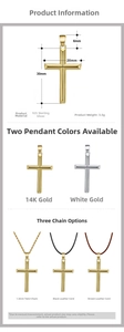 Pendentif croix en argent sterling S925, style minimaliste, dimensions 30x20mm et 3,5g