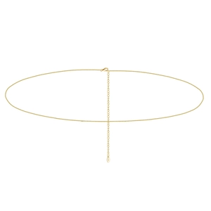 Minimalist 925 Sterling Silver Waist Chain For Women Gold Silver Plated Box Chain Body Chain Adjustable Jewelry