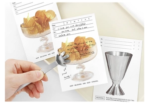 Detailed view of minimalist aesthetic sticky notes with photography and quotes for students