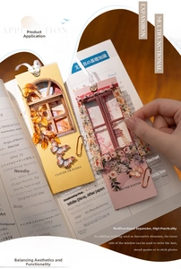 Vue détaillée d'autocollants cadre de fenêtre pour collage créatif de scrapbooking