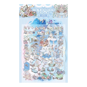 Fantasy Roaming Series Undersea Story stickers with mermaids, dolphins and coral scenes