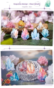 Detailed view of colorful translucent crystal stickers for DIY scrapbooking decoration