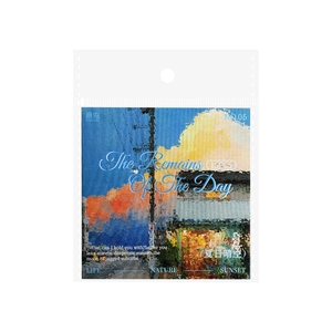 The Remains Of The Day series aesthetic DIY scrapbooking sticker set with 15 pieces