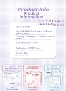 Detail view of watercolor plaid memo pads in blue, purple and pink check patterns