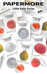 Detailed view of PaperMore creative fruit-shaped sticky notes for planner decoration