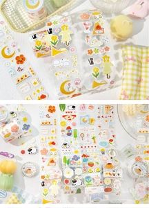 Close-up of Fairytale Forest decorative tape with cute animal and floral illustrations