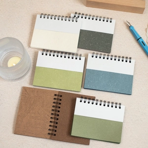 Carnet à Spirale Vintage en Papier Spécial Texture Rétro Matériel de Scrapbooking Papeterie Décorative pour Journal Intime