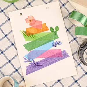 Set di nastri washi floreali colorati Retro Story per scrapbooking e decorazioni