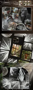 Macro detail of transparent PET stickers with water ripple and light beam textures