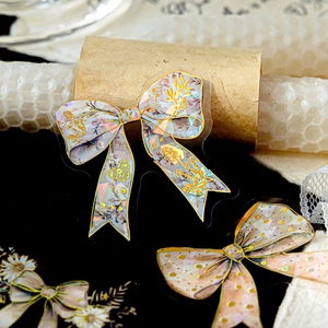 Autocollants de nœuds floraux avec dorure pour scrapbooking et décoration créative