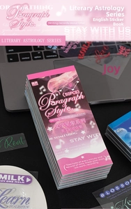 Dettaglio del libro di adesivi PET a tema celeste vintage per decorazioni scrapbooking