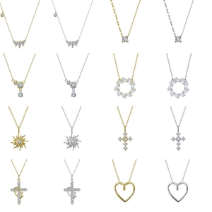 Collection of 16 mini S925 sterling silver earrings with zircon pendants and cross designs