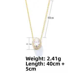 Detail of s925 silver necklace showing 10.7mm oval pendant and 40cm adjustable chain