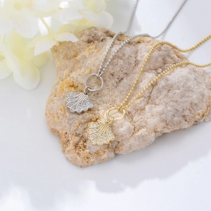 Bohemian shell pendant anklets with sparkling crystals in gold and silver finish