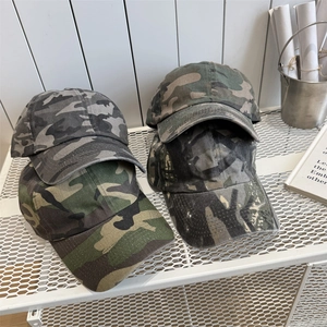 Berretto da Baseball Mimetico Vintage Per Uomo Donna Acrilico Lavato Cappello Outdoor Escursionismo Protezione Solare Traspirante