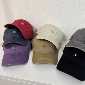 Retro-Baseballkappen aus gewaschener Baumwolle in verschiedenen Farben mit Logo