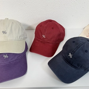 Vintage gewaschene Baumwolle Baseballkappen in vier Farben mit Stickerei für Damen und Herren