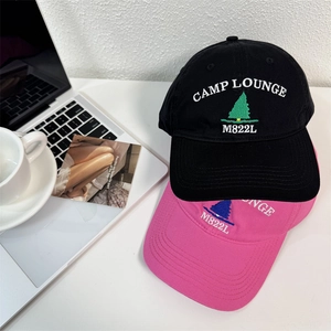Camp Lounge embroidery baseball cap for men and women with breathable cotton fabric