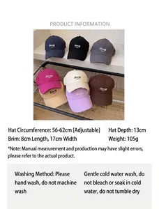 Size specifications for vintage distressed baseball caps with Naivety 1768 embroidery