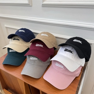 Consice Letter Embroidered Baseball Cap For Men Women Adjustable Casual Sun Protection Hat Breathable Outdoor Sport Snapback