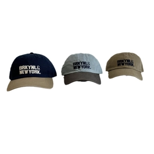 Berretti da baseball vintage con ricamo Brooklyn in blu navy, grigio e verde oliva