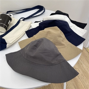 Women Men Wide Brim Bucket Hat Sun Protection Foldable Summer Beach Outdoor Travel Fishing Cap Solid Color Casual Hat