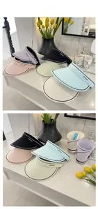 Detail view of foldable sun visors showing flat display and compact rolled storage state