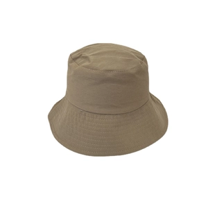 Classic khaki cotton bucket hat for women and men featuring a wide brim and reinforced stitching