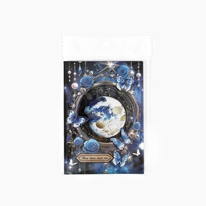 Vintage fantasy starry sky scrapbooking paper pack with celestial and floral patterns