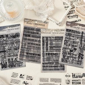 Autocollants vintage style journal pour scrapbooking DIY, 6 pièces par paquet